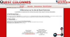 Desktop Screenshot of ouestcolonnes.com